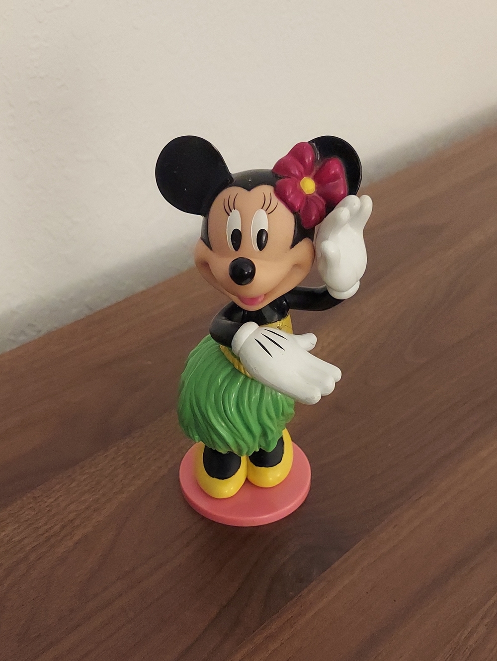 Disney Minnie Mouse Hula Figurine - Black, Pink, Green & Yellow